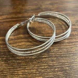 Cute Silver Hoop Earrings